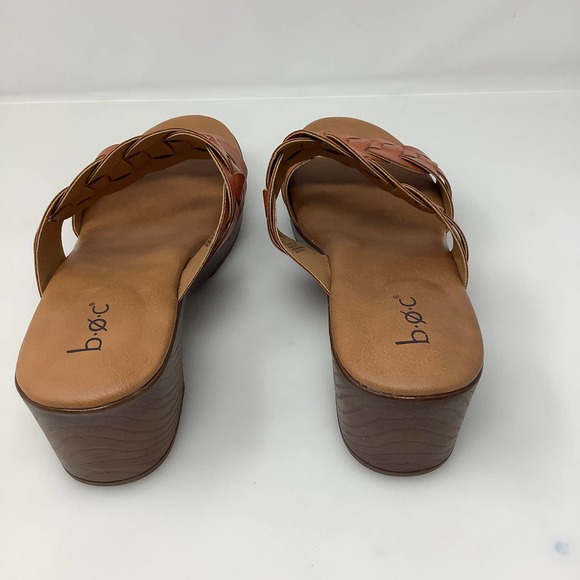 b.o.c. Jillian Faux Leather Braided Comfort Slide Sandals Size 10 New in Box - Picture 5 of 6